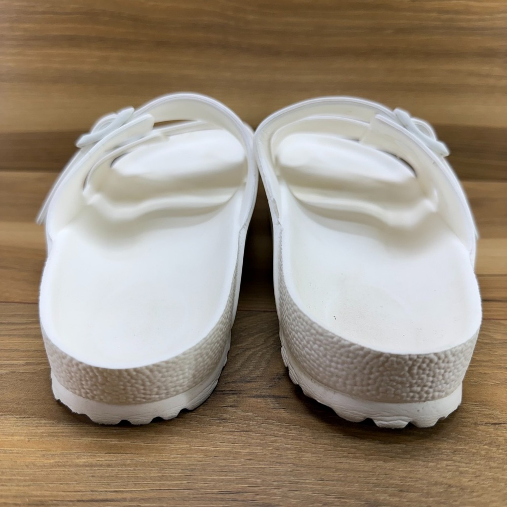Birkenstock Arizona Eva White Sandals Womens 10 EU 41 Rubber Slides Slip On - Picture 7 of 10
